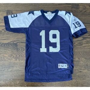 Reebok Vintage Dallas Cowboys Austin #19 Throwback Jersey Blue Youth Large